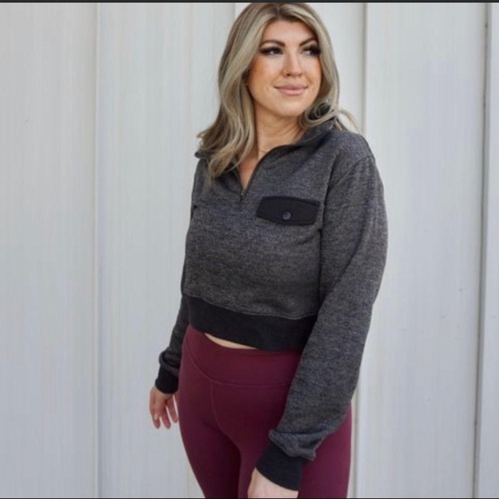 🧁Shameless🧁 crop fleece
